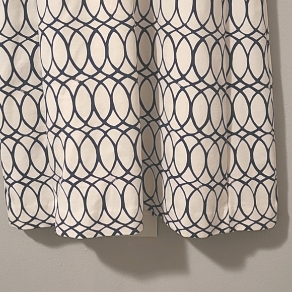 Lilly Pulitzer Navy White geometric Patterned Dress Wmn's S fit and flare dress - Picture 10 of 16